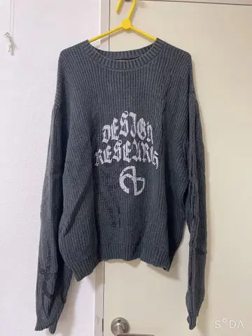 NOMANUAL 다크 그레이 스웨터 M