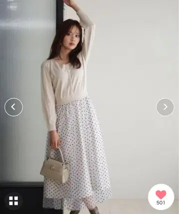 튤 도트 도킹 원피스 프로포션 바디 드레싱