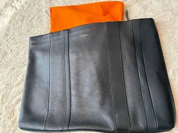 폴스미스 천연 가죽 클러치백 세컨드 백 네이비 가죽