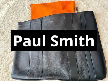 폴스미스 천연 가죽 클러치백 세컨드 백 네이비 가죽