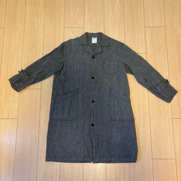 블랙 샴브레이 아틀리에 코트