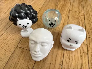 냥코 대전쟁 캡슐 캐릭터 유리 고양이 외 4체 세트