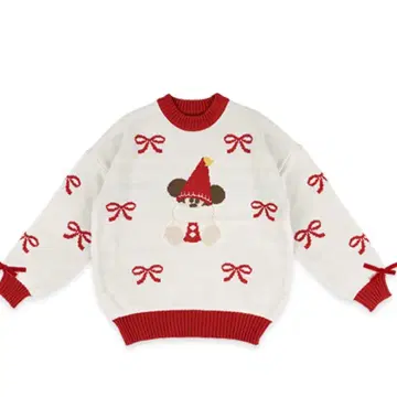 릴린린 스웨터 디즈니 크리스마스 2025 리본