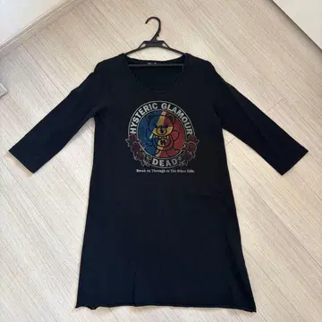 Hysteric Glamour 7부 소매 원피스 히스 베어