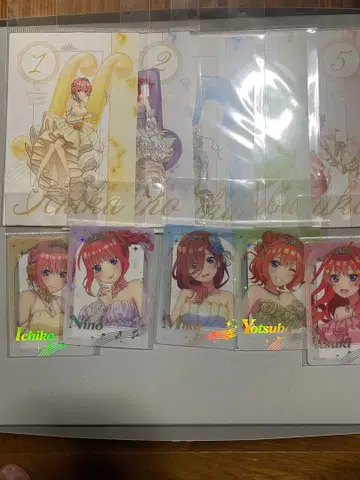 5등분의 신부 엽서&클리어 포토 카드