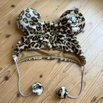 디즈니 미키 모자 레오파드 58 귀도리 파크 한정판 레어