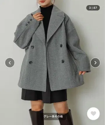 새상품! SENSE OF PLACE 저지 멜톤 자켓 코트