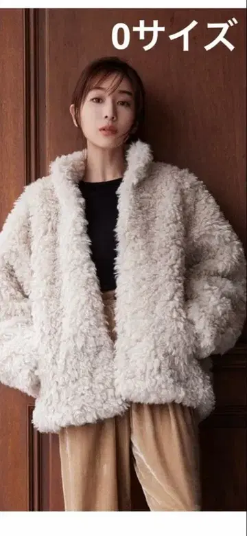 CLANE 클라네 다나카 미나미 콜라보 컬 퍼 숏코트