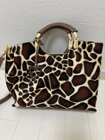 [미사용에 가까움] 기린 패턴 숄더백