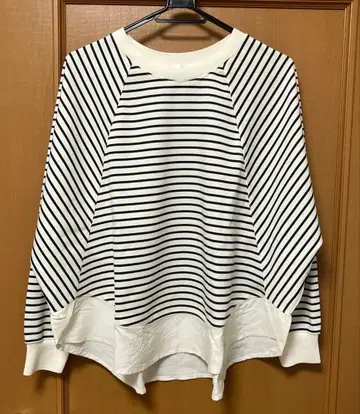 멜로즈 티셔츠 래글런 소매 미사용품