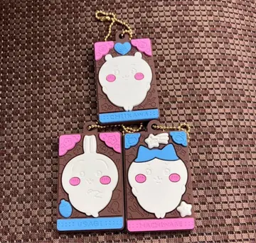 치이카와 캐릭터 파키 러버 마스코트 토끼 하치와레 치이카와 러버 마스코트