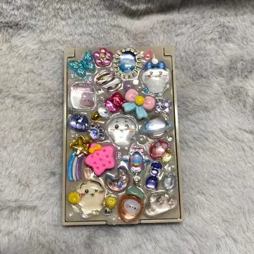 치이카와 (먼작귀) 모자 꽁지 드롭 씰 레진 손거울