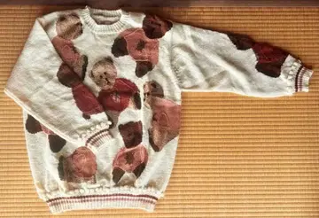 KETTY 곰 패턴 울 긴팔 니트