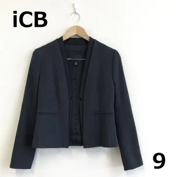 H1117B11 [ iCB ] 울 혼방 노카라 자켓