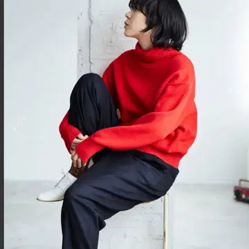 아틀리에 나루세 atelier naruse 울 터틀넥 스웨터