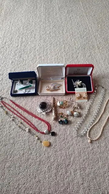 주얼리 세트 (목걸이, 귀찌, 브로치)
