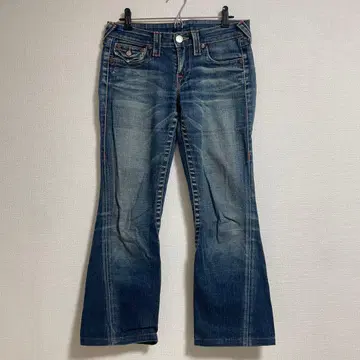 TRUE RELIGION 28인치 503 플레어 로우라이즈