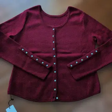 택 포함 미사용 니트 가디건 코코딜