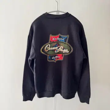 90s 오션 퍼시픽 보틀넥 맨투맨 블랙