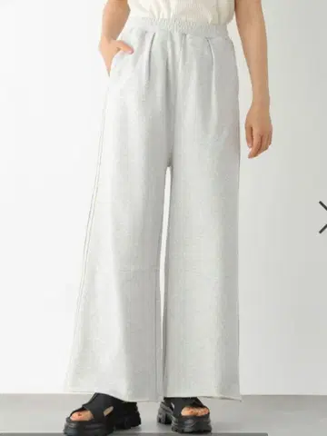 LEPSIM 사이드라인 스웨트 팬츠 그레이 프리 사이즈