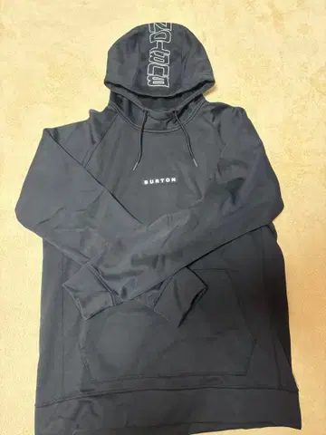 BURTON 블랙 후드 부착 후드티 L 사이즈 테크 소재