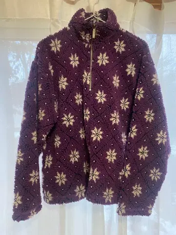 LLBean 노르딕 패턴 보아 플리스 하프 지퍼