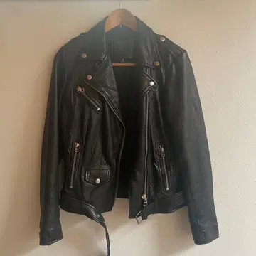 goosecraft 여성용 라이더 자켓 천연 가죽