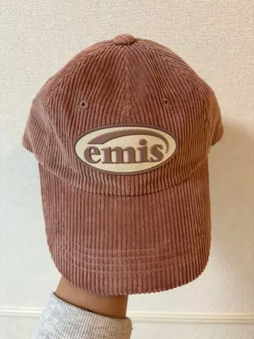 emis 브라운 코듀로이 캡