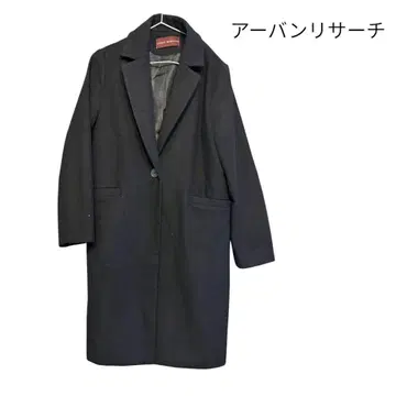 여성용 코트 블랙 싱글 버튼 프리 사이즈 어반 리서치