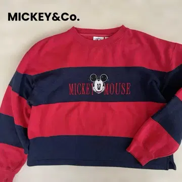MICKEY&Co. 맨투맨 미키마우스 트레이닝복 보더