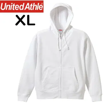 10.0oz 맨투맨 풀 집업 후드티 상의 화이트 XL 5213