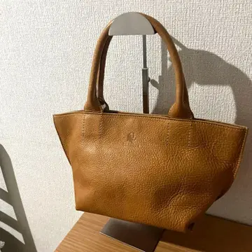 키소라 핸드백 천연 가죽 가죽 주름 가죽 여성용 카멜 새상품급