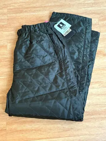카키 속기모 발수 가공 퀼팅 캐주얼 팬츠