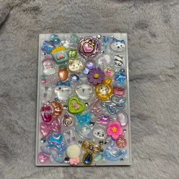 치이카와 (먼작귀) 모자 꽁지 드롭 씰 레진 손거울