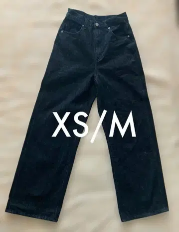 TWW 데님 XS/M 블랙 골격 웨이브