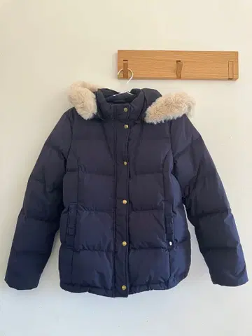 폼포네트 다운 코트 160 네이비