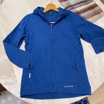 몽벨 mont-bell 푸에고 후드티 XS 파랑 방한 캠핑