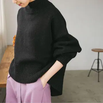 터틀 스퀘어 니트