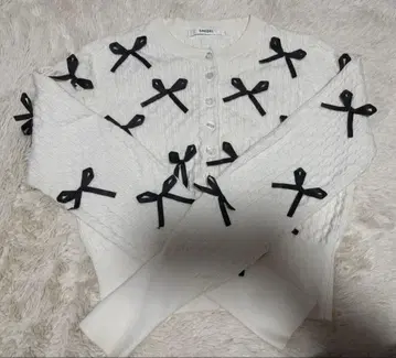 snidel 리본 모티브 가디건