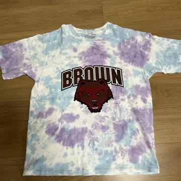 JOHNBULL 타이다이 티셔츠 브라운 대학교