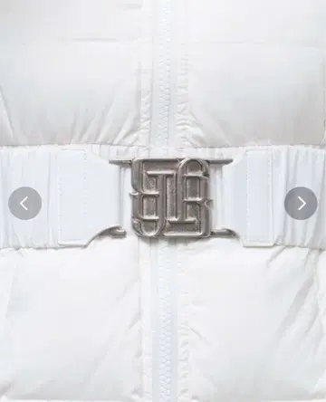 GYDA 제이다 2024 다운 벨트 화이트 미사용 새상품