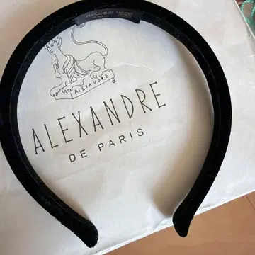 ALEXANDRE DE PARIS 블랙 헤어밴드