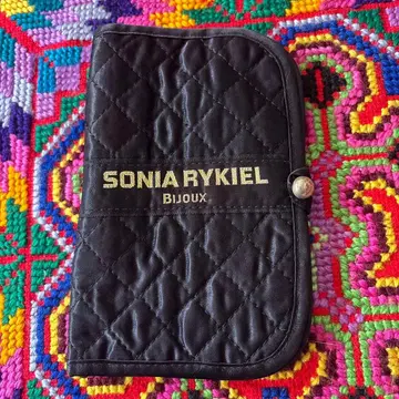 SONIA RYKIEL 퀼팅 파우치 블랙