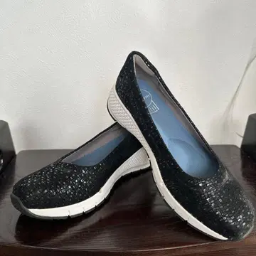 블랙 플랫슈즈 메쉬 소재