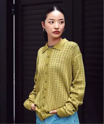 ALLEGE 오픈 워크 가디건