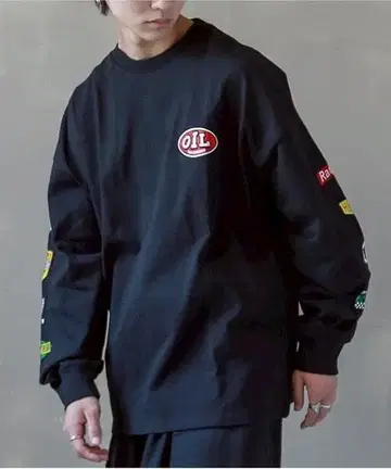 zG606 [ F ] Spinns 오버 사이즈 긴팔T셔츠 드롭 숄더