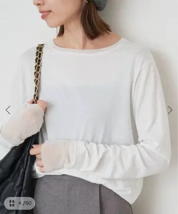 레이어드 슬리브 롱 티셔츠