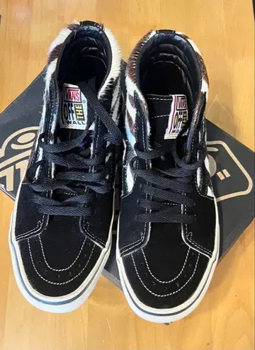 VANS 송치 제브라 skateboard shoe 하이컷 스니커즈