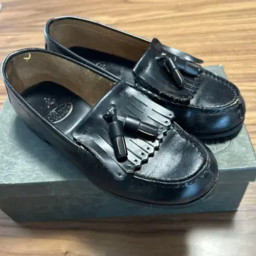 태슬 로퍼 23cm 블랙