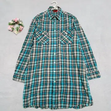 [ engelbert strauss ] 플란넬 셔츠 원피스 튜닉 코튼